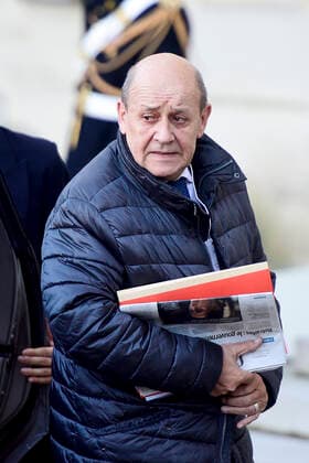Jean Yves Le Drian - Ministre de l Europe et des Affaires etrangeres NEWS : Sommet Format Normandie - 09 12 2019 JBAutissier Panoramic 