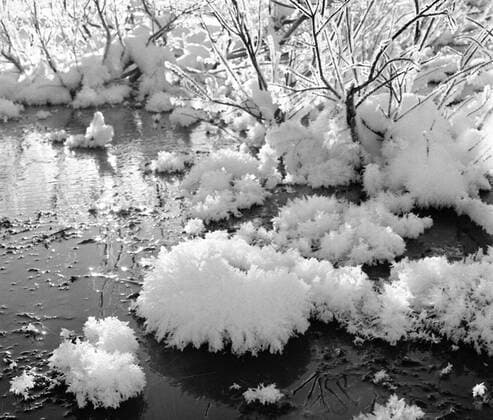 LAPONIE Paysage en LAPONIE. Photographie de Roger PERRIN , 1955. Credit Photo PERRIN KHARBINE TAPABOR