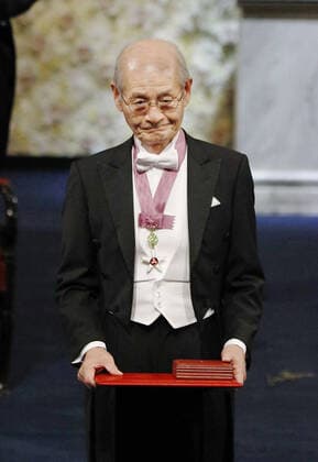 Japanese scientist Yoshino wins Nobel Prize Japanese scientist Akira Yoshino is pictured after receiving the Nobel Prize in chemistry during a ceremony at Stockholm Concert Hall in the Swedish capital on Dec. 10, 2019. 