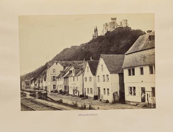 Stolzenfels, Francis Frith (English, 1822 - 1898), Koblenz, Germany, about 1864, Tinted albumen silver print, 12.1 x 17.1 cm (4 3 4 x 6 3 4 in.)  Copyright Artokoloro LCD3_191706_19604