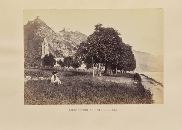 Liebenstein and Sternenfels, Francis Frith (English, 1822 - 1898), Kamp-Bornhofen, Germany, about 1864, Tinted albumen silver print, 11.6 x 16.8 cm (4 9 16 x 6 5 8 in.)  Copyright Artokoloro LCD3_191706_19605