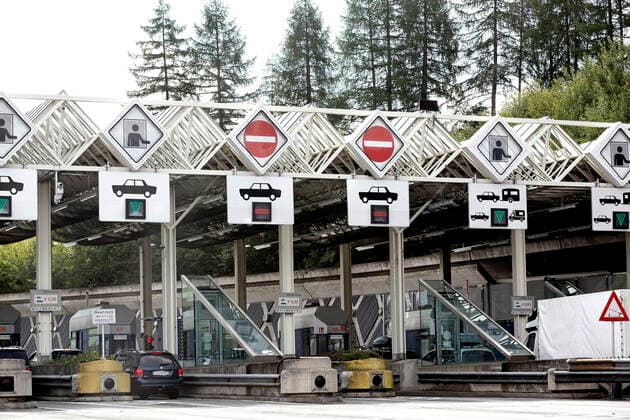 Asfinag Mautstelle Schönberg, Brenner Autobahn, Österreich
