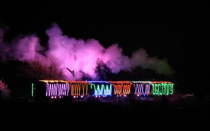 Bilder des Jahres 2019, News 12 Dezember News Bilder des Tages The Nene Valley Railway Winter Light Spectacular steam train locomotive travels through the darkness as it makes is way towards Peterborough, Cambridgeshire, UK, on December 14, 2019 