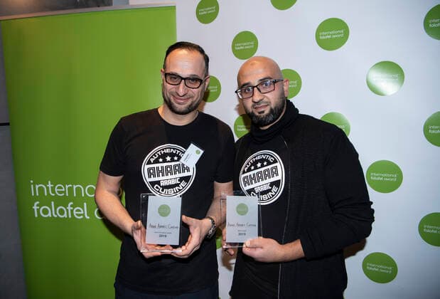 The world s best falafel is still Danish Ali Abdullah and Hazim El Yahya at Danish Ahaaa Arabic Cuisine won the Best Falafel and Most Innovative Falafel categories Fifteen teams from six countries competed at the International Falafel Award 2019 in Malmoe, Sweden on Saturday December 14, 2019 MALMÖ SWEDEN x50090x,  Copyright: xJohanxNilsson TTx SWEDEN FALAFEL AWARDS