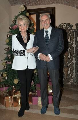 Milan, Italy AMAL event with Silvana Giacobini presenting her book, Daniela Cuzzolin Oberosler career award during the Christmas greetings cocktail In the photo: Daniela Javarone President of the Milanese Association Amici della Lirica, Mario Girardi husband  Copyright: xNickxZonnax xIPAx xNickxZonnax