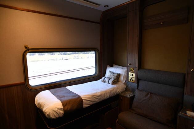 GREAT SOUTHERN RAIL FEATURE, A general view of a Platinum Cabin during the Great Southern inaugural train journey from Brisbane to Adelaide, Wednesday December 11, 2019. ( NO ARCHIVING, EDITORIAL USE ONLY, NO USE IN BOOKS WITHOUT CONSENT ADELAIDE SA AUSTRALIA  Copyright: xDAVIDxMARIUZx 20191217001438667652