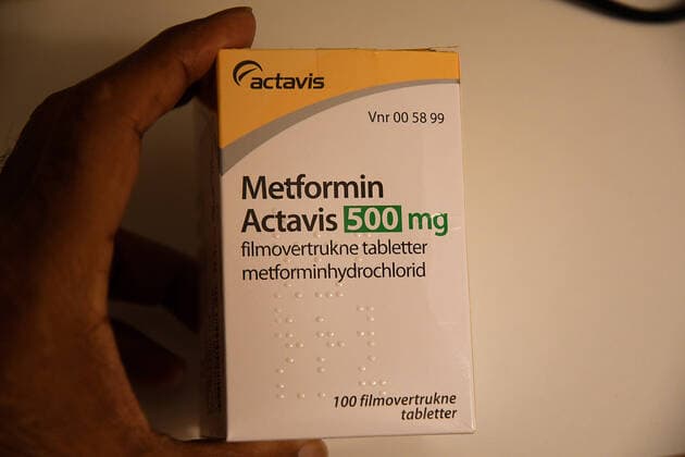 Copenhagen Denmark 24.December 2019 Diabetes medicine Metfomin actavis 500 Mg medicne in danish capital. (Photo..Francis Joseph Dean Deanpictures).
