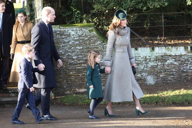 . 25 12 2019. Sandringham, United Kingdom. Royals leaving the Christmas Day church service at Sandringham in Norfolk, United Kingdom.  xStephenxLockx xi-Imagesx IIM-20597-0008