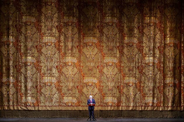 MOSCOW, RUSSIA - DECEMBER 26, 2019: Russia s President Vladimir Putin attends a New Year gala night at the Bolshoi Theatre featuring the Carmen Suite and Diamonds one-act ballets. Mikhail Metzel TASS  TS0C8C4C