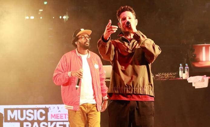 Music meets Basketball. Konzert nach dem Spiel mit Deutsch-Rapper Max Herre und Afrob Basketball Euroleague FC Bayern Basketball - Zalgiris Kaunas 27.12.2019