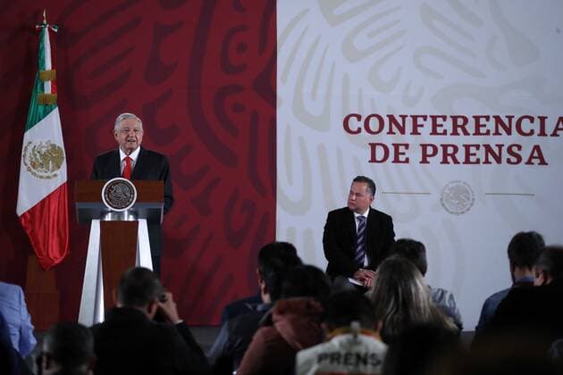 December 27, 2019: EUM20191227NAC02.JPG.CIUDAD DE MEXICO. PresidencyPresidencia-AMLO.- 27 de diciembre de 2019. El presidente Andres Manuel Lopez Obrador durante su conferencia matutina en Palacio Nacional. Foto: Agencia EL UNIVERSALGerman EspinosaEELG Copyright: xElxUniversalx