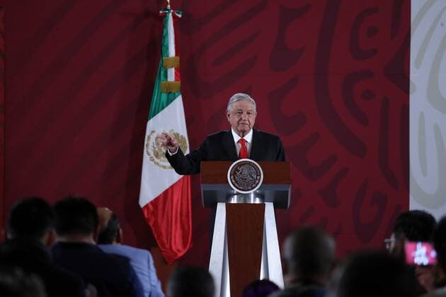December 27, 2019: EUM20191227NAC01.JPG.CIUDAD DE MEXICO. PresidencyPresidencia-AMLO.- 27 de diciembre de 2019. El presidente Andres Manuel Lopez Obrador durante su conferencia matutina en Palacio Nacional. Foto: Agencia EL UNIVERSALGerman EspinosaEELG Copyright: xElxUniversalx