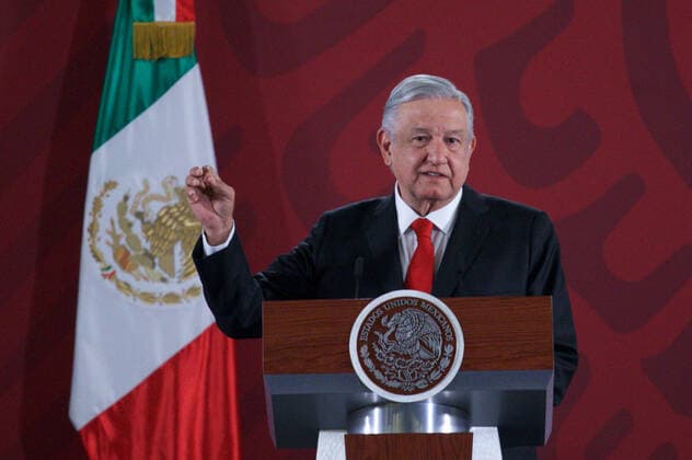December 27, 2019: EUM20191227NAC06.JPG.CIUDAD DE MEXICO. PresidencyPresidencia-AMLO.- 27 de diciembre de 2019. El presidente Andres Manuel Lopez Obrador durante su conferencia matutina en Palacio Nacional. Foto: Agencia EL UNIVERSALGerman EspinosaEELG Copyright: xElxUniversalx