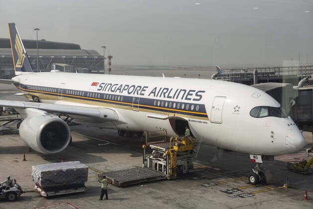 December 26, 2019, Hong Kong, China: Singapore Airlines plane, Singapore s flag carrier, at Hong Kong International Airport runway. Hong Kong China - ZUMAs197 20191226_zab_s197_031 Copyright: xBudrulxChukrutx