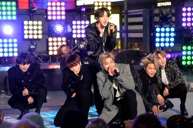December 31, 2019, New York, NY, USA: BTS performing on Dick Clark s New Year s Rockin Eve in Times Square on New Year s Eve in New York City. New York USA Copyright: xKristinxCallahanx
