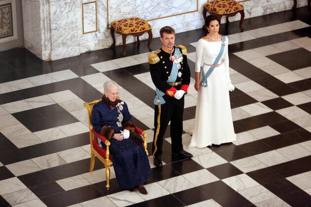 Bilder des Jahres 2020, Entertainment 01 Januar Entertainment Themen der Woche KW01 Entertainment Bilder des Tages 02-01-2020 Denmark Princess Mary and Prince Frederik and Queen Margrethe during the Corps Diplomatique New Years reception at Christiansborg castle in Copenhagen.  Copyright: xPPEx
