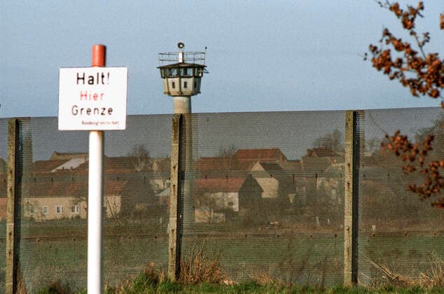 Zonengrenze zur DDR im Kreis Helmstedt am 18.10.1985