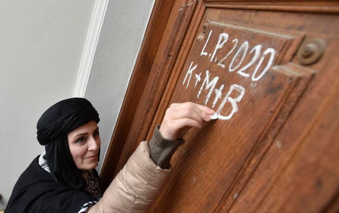Bilder des Jahres 2020, News 01 Januar News Themen der Woche KW01 News Bilder des Tages Charity-organized Three Kings Money Collection in Uherske Hradiste, Czech Republic, January 3, 2020. (CTKxPhoto DaliborxGluck) CTKPhotoP202001030598401  dg 013 k