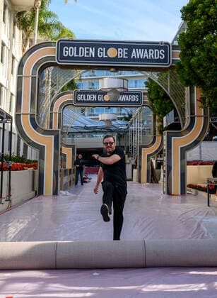January 3, 2020, Beverly Hills, California, U.S.: Host RICKY GERVAIS at the Golden Globes Red Carpet Roll Out at the Beverly Hilton in Beverly Hills. Beverly Hills U.S. - ZUMAz03_ 20200103_sha_z03_631 Copyright: xHFPAx