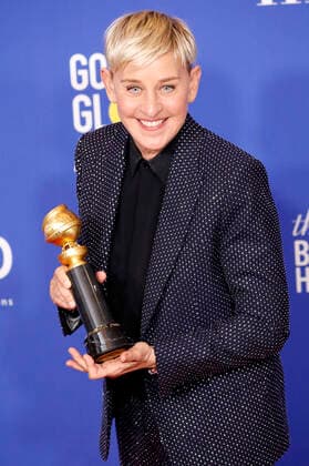 Ellen DeGeneres mit dem Carol Burnett Preis bei der Verleihung der 77. Golden Globe Awards im Beverly Hilton Hotel. Beverly Hills, 05.01.2020