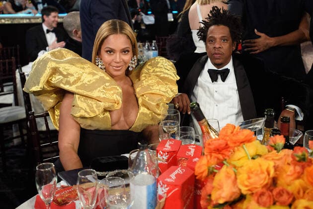 Nominee, Beyonce Knowles-Carter, and Jay-Z at the 77th Annual Golden Globe Awards at the Beverly Hilton in Beverly Hills, CA on Sunday, January 5, 2020.  Copyright: xHFPAxPhotographerx 33938-309PLX