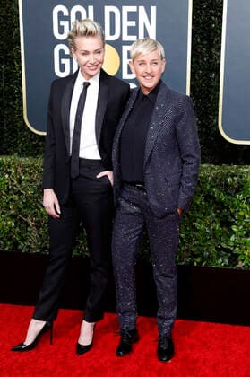 Portia de Rossi und Ellen DeGeneres bei der Verleihung der 77. Golden Globe Awards im Beverly Hilton Hotel. Beverly Hills, 05.01.2020