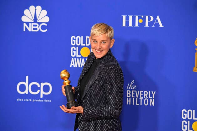 January 5, 2020, Beverly Hills, California, USA: ELLEN DEGENERES in the Press Room during the 77th Annual Golden Globe Awards, at The Beverly Hilton Hotel. Beverly Hills USA - ZUMAz03_ 20200105_zbp_z03_247 Copyright: xKevinxSullivanx