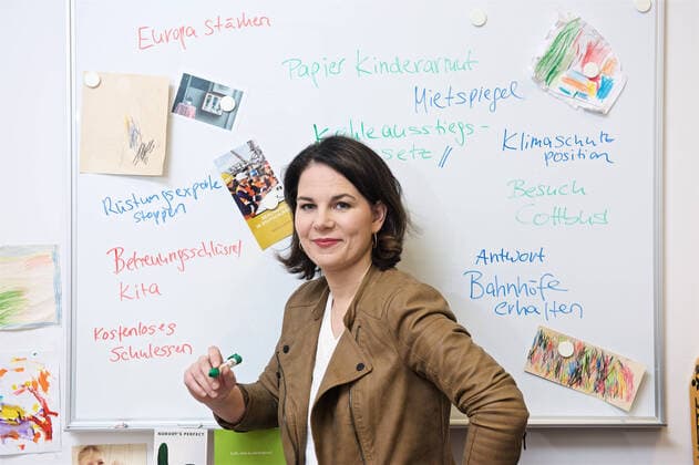 Die neue Grünen-Chefin Annalena Baerbock Die neue Grünen-Chefin Annalena Baerbock über ihre Ziele und Vorstellungen Portrait und Interview Berlin Deutschland