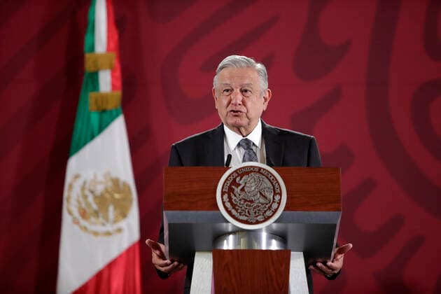 January 7, 2020: EUM20200107NAC04.JPG.CIUDAD DE MEXICO. PresidencyPresidencia-AMLO.- El presidente Andres Manuel Lopez Obrador durante su conferencia de prensa en palacio Nacional, el martes 7 de enero de 2020. Foto: Agencia EL UNIVERSALIvan StephensEELG Copyright: xElxUniversalx