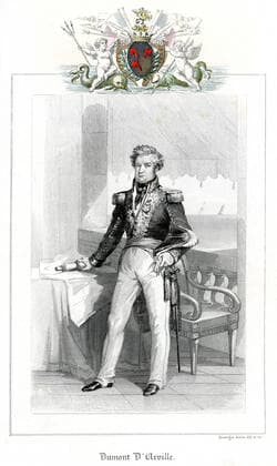 DUMONT D URVILLE DUMONT D URVILLE (1790-1842). Illustration de ROUARGUE freres pour Les Navigateurs francais. par Leon GUERIN (1807-1885). Credit : Collection Jonas Kharbine-Tapabor. *** DUMONT D URVILLE DUMONT D URVILLE 1790 1842 Illustration of ROUARGUE freres for Les Navigateurs francais by Leon GUERIN 1807 1885 Credit Collection Jonas Kharbine Tapabor  KH216471