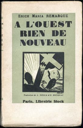 Erich Maria REMARQUE Oeuvres A l Ouest rien de nouveau ( Im Western Nichts Neues ) . Illustration de 1929 par BECAN (1890-1942) pour la couverture du roman de Erich Maria REMARQUE (1898-1970). Credit: Collection Jonas Kharbine-Tapabor. *** Erich Maria NOTE Works A l Ouest rien de nouveau Im Western Nichts Neues Illustration of 1929 by BECAN 1890 1942 for the cover of Erich Maria s novel NOTE 1898 1970 Credit Collection Jonas Kharbine Tapabor  KH230291
