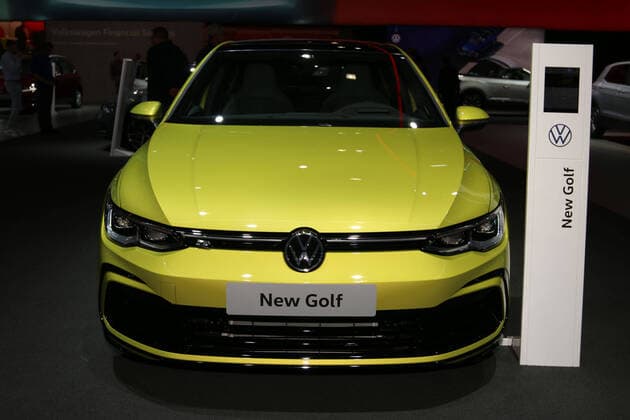Volkswagen Golf (VW Golf 8 VIII), Messepremiere, 98. European Motor Show Brussels, Salon Auto Moto Mobility, 10.-19.01.2020, Pressetag 09.01.2020, Brüssel (Belgien), Autoausstellung, Messe, Brussels Expo (Heysel)