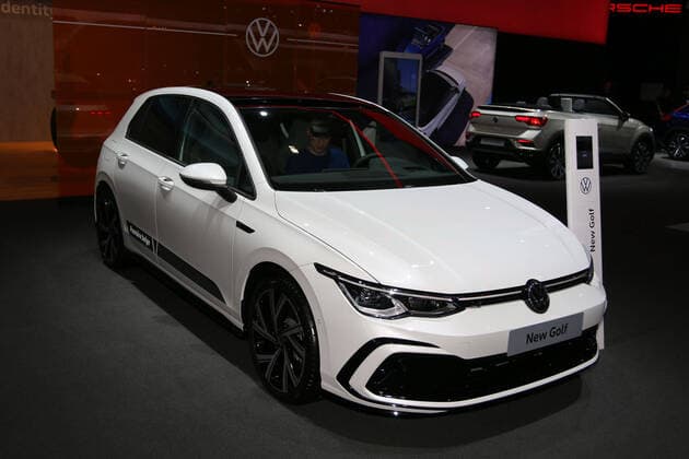 Volkswagen Golf (VW Golf 8 VIII), Messepremiere, 98. European Motor Show Brussels, Salon Auto Moto Mobility, 10.-19.01.2020, Pressetag 09.01.2020, Brüssel (Belgien), Autoausstellung, Messe, Brussels Expo (Heysel)