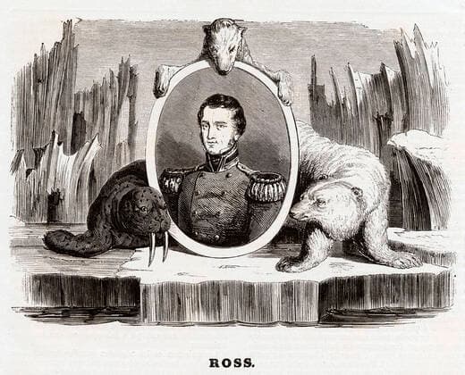 John ROSS John ROSS (1777-1856). Illustration de 1854 par BOCOURT pour Voyage en Amerique. Credit : Collection LOU Kharbine-Tapabor. *** John ROSS John ROSS 1777 1856 Illustration of 1854 by BOCOURT for Travel to America Credit Collection LOU Kharbine Tapabor  KH262588