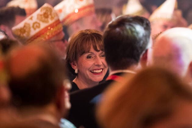 Prinzenproklamation 2020; 10.01.2020 Koelns Oberbuergermeisterin Henriette Reker lacht ueber die Rede von Achnes Kasulke. Koeln Guerzenich NRW Deutschland Copyright: xBEAUTIFULxSPORTS Wunderlx