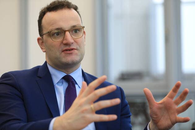 Jens Spahn, Bundesminister für Gesundheit, Mitglied des Deutschen Bundestags und des Präsidiums der CDU ; fotografiert beim Interview in seinem Büro im Ministerium in Berlin-Mitte. Berlin Berlin Deutschland Copyright: xThiloxRückeisxTSPx