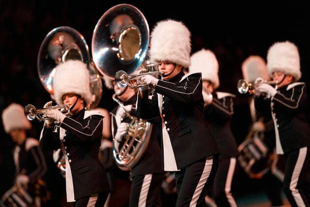 Teilnehmer aus den Niederlanden bei der Musikparade 2020 in der Lanxess-Arena. Köln, 11.01.2020