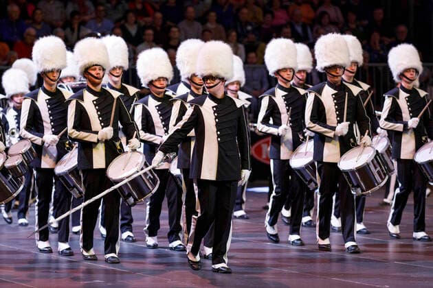 Teilnehmer aus den Niederlanden bei der Musikparade 2020 in der Lanxess-Arena. Köln, 11.01.2020