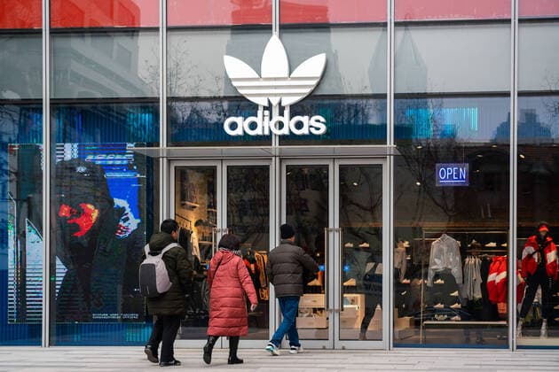 January 12, 2020, Shanghai, China: Customers visit an Adidas Original store in Shanghai. Shanghai China - ZUMAs197 20200112_zab_s197_024 Copyright: xAlexxTaix