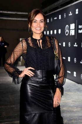 Jana Ina Zarrella bei der Riani Fashion Show im Rahmen der MBFW auf der Berlin Fashion Week Autumn Winter 2020 im Kraftwerk Berlin. Berlin, 15.01.2020