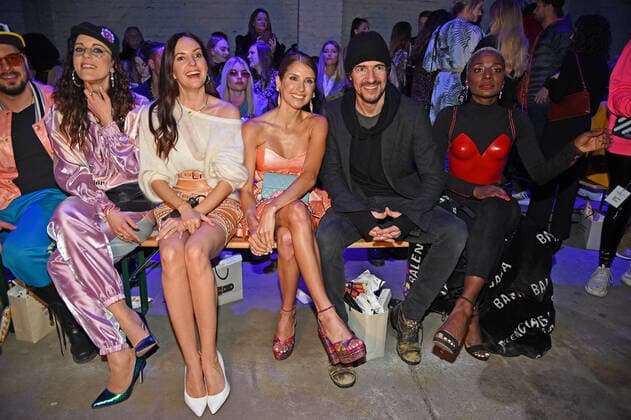 Jasmin Wagner, Johanna Klum, Cathy Hummels, Thomas Hayo, Nikeata Thompson bei der Marina Hoermanseder Fashion Show im Rahmen der Berlin Fashion Week Herbst Winter 2020 im Neuzeit Ost am 16.01.2020