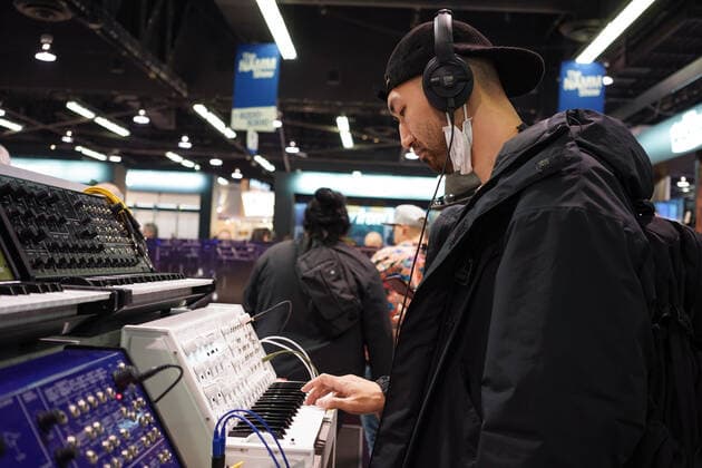 ANAHEIM CA - DECEMBER 13: Views from the tradeshow floor during 2020 Winter North American Music Merchants show in Anaheim, Ca. on January 16, 2020. Copyright: xTonyxFortex