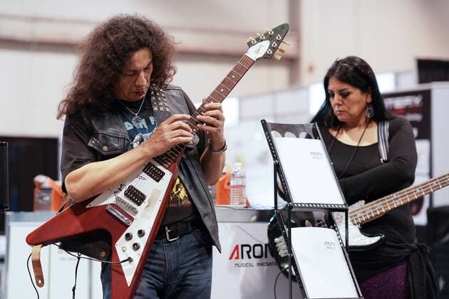 ANAHEIM CA - DECEMBER 13: Views from the tradeshow floor during 2020 Winter North American Music Merchants show in Anaheim, Ca. on January 16, 2020. Copyright: xTonyxFortex