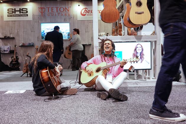 ANAHEIM CA - DECEMBER 13: Views from the tradeshow floor during 2020 Winter North American Music Merchants show in Anaheim, Ca. on January 16, 2020. Copyright: xTonyxFortex