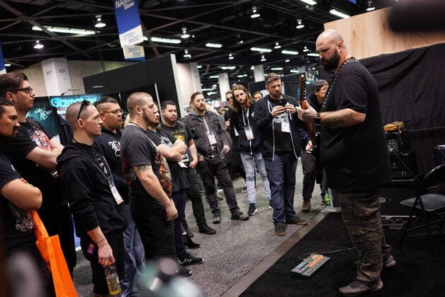 ANAHEIM CA - DECEMBER 13: Views from the tradeshow floor during 2020 Winter North American Music Merchants show in Anaheim, Ca. on January 16, 2020. Copyright: xTonyxFortex