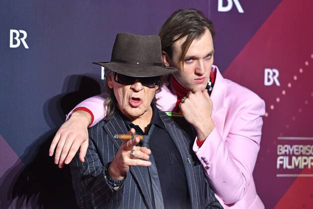 Entertainment Bilder des Tages Udo LINDENBERG (Saenger) mit Jan BUELOW (Schauspieler), 41.Bayerischer Filmpreis 2019-Red Carpet,Roter Teppich,am 17.01.2019 im Prinzregententheater in Muenchen.