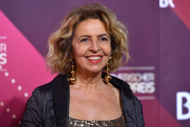 Michaela MAY (Schauspielerin), Einzelbild,angeschnittenes Einzelmotiv,Portraet,Portrait,Porträt. 41.Bayerischer Filmpreis 2019-Red Carpet,Roter Teppich,am 17.01.2019 im Prinzregententheater in Muenchen.
