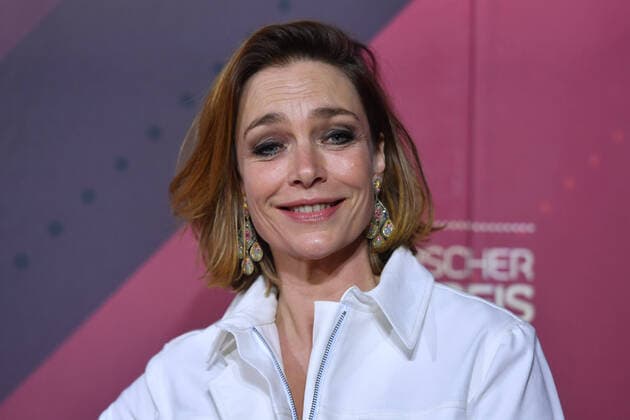Aglaia Szyszkowitz (Schauspielerin), Einzelbild,angeschnittenes Einzelmotiv,Portraet,Portrait,Porträt. 41.Bayerischer Filmpreis 2019-Red Carpet,Roter Teppich,am 17.01.2019 im Prinzregententheater in Muenchen.