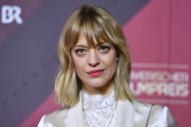 Heike MAKATSCH (Schauspielerin), Einzelbild,angeschnittenes Einzelmotiv,Portraet,Portrait,Porträt. 41.Bayerischer Filmpreis 2019-Red Carpet,Roter Teppich,am 17.01.2019 im Prinzregententheater in Muenchen.