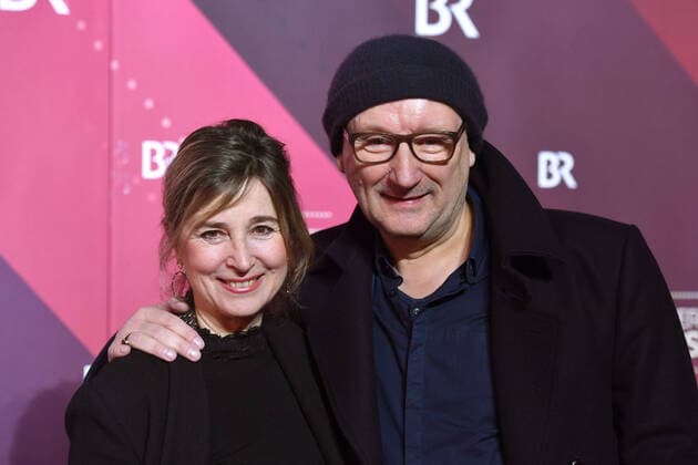 Rainer BOCK (Schauspieler), mit Ehefrau Christina Scholz . 41.Bayerischer Filmpreis 2019-Red Carpet,Roter Teppich,am 17.01.2019 im Prinzregententheater in Muenchen.